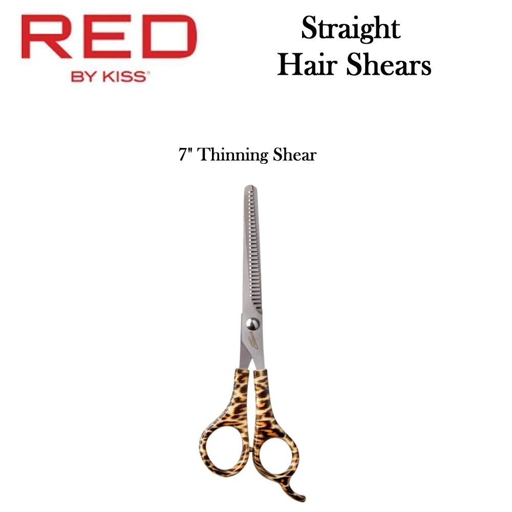 Red by Kiss Hair Shear Thinning 7" HSCT70 – Texturize, Blend & Finish Like a Pro - Beauty Exchange Beauty Supply