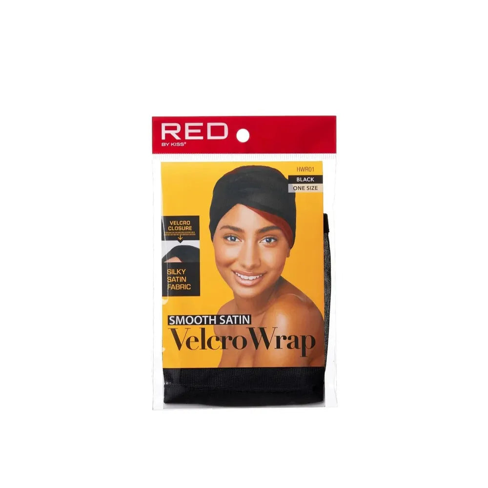 Red by Kiss Hair Wraps | Edge - Setting & Hairline Protection for Natural, Relaxed & Wrapped Styles | Satin (HWR01), Velcro (HWR02), Mesh (HWR03) - Beauty Exchange Beauty Supply