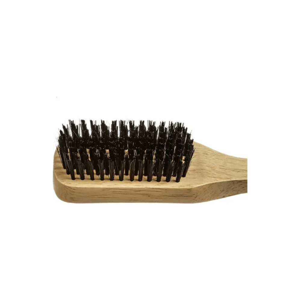 Red by Kiss Hard Club Boar Brush BOR05 – Deep Bristle Pull for Coarse Hair & Wave Training (Hard, Club Handle Design) - Beauty Exchange Beauty Supply