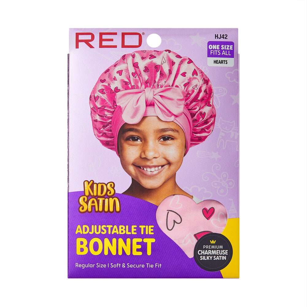 Red by Kiss Kids Adjustable Tie Bonnet - Beauty Exchange Beauty Supply