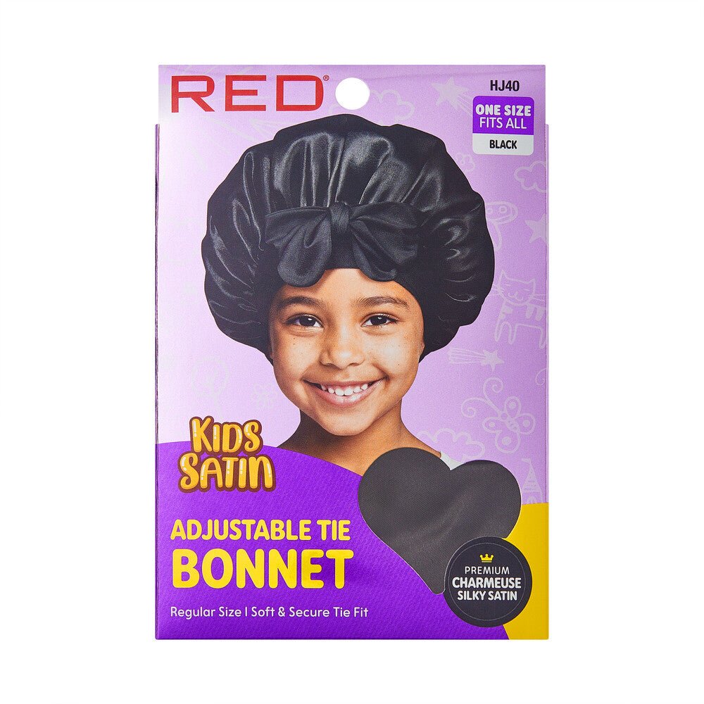 Red by Kiss Kids Adjustable Tie Bonnet - Beauty Exchange Beauty Supply