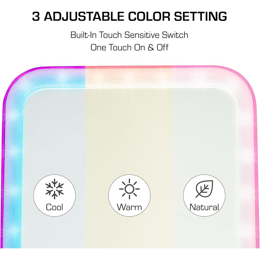 Red by Kiss LED Beauty Mirror – Bright, Adjustable Lighting for Makeup & Grooming - Beauty Exchange Beauty Supply