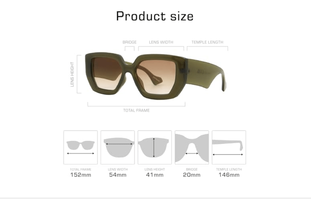 Red by Kiss Mad Shade Classy Frame Sunglasses - UV400 Protection - Beauty Exchange Beauty Supply