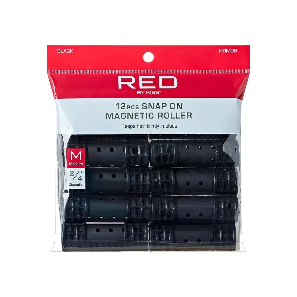 Red by Kiss Magnetic Rollers | HRM07–HRM12 | Smooth, Defined Curls Without Heat - Beauty Exchange Beauty Supply