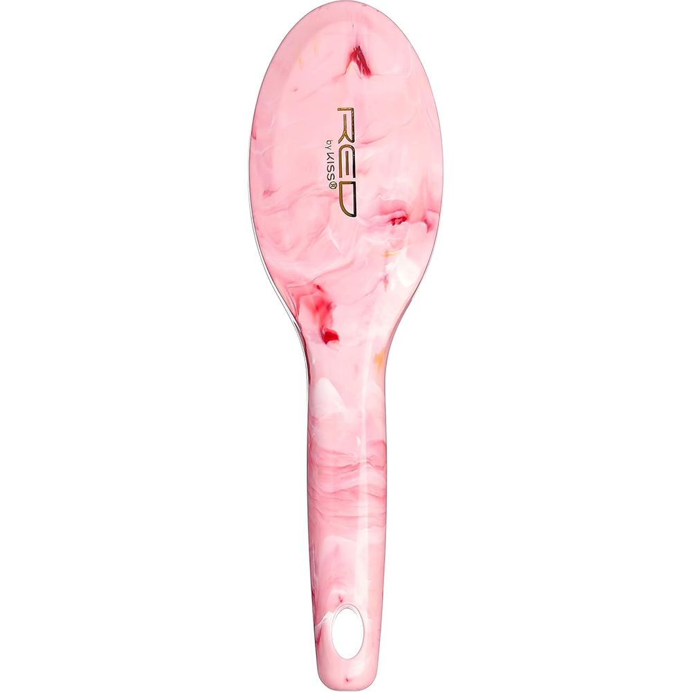 Red by Kiss Marblous Mini Round Paddle Brush HH24 – Travel - Sized Styling with Marble Flair | Size: Mini Round Paddle - Beauty Exchange Beauty Supply