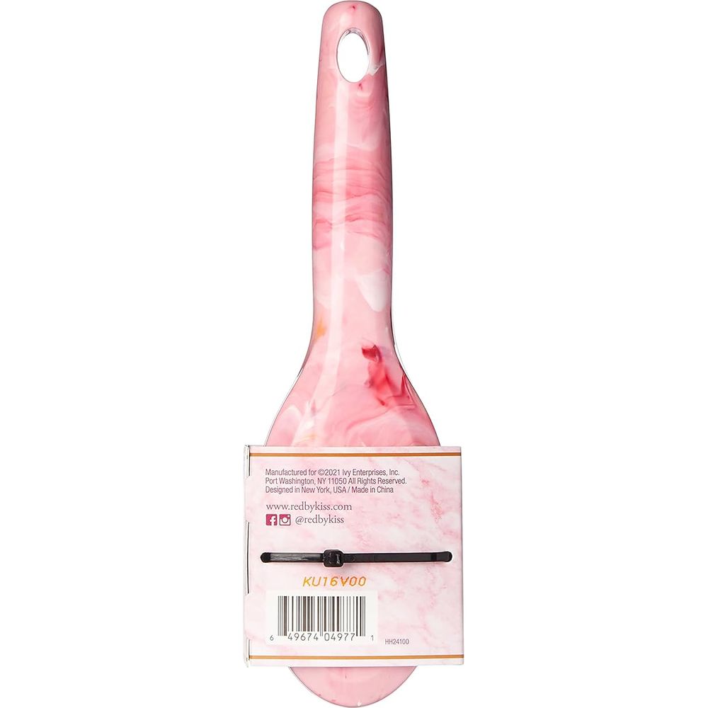Red by Kiss Marblous Mini Round Paddle Brush HH24 – Travel - Sized Styling with Marble Flair | Size: Mini Round Paddle - Beauty Exchange Beauty Supply