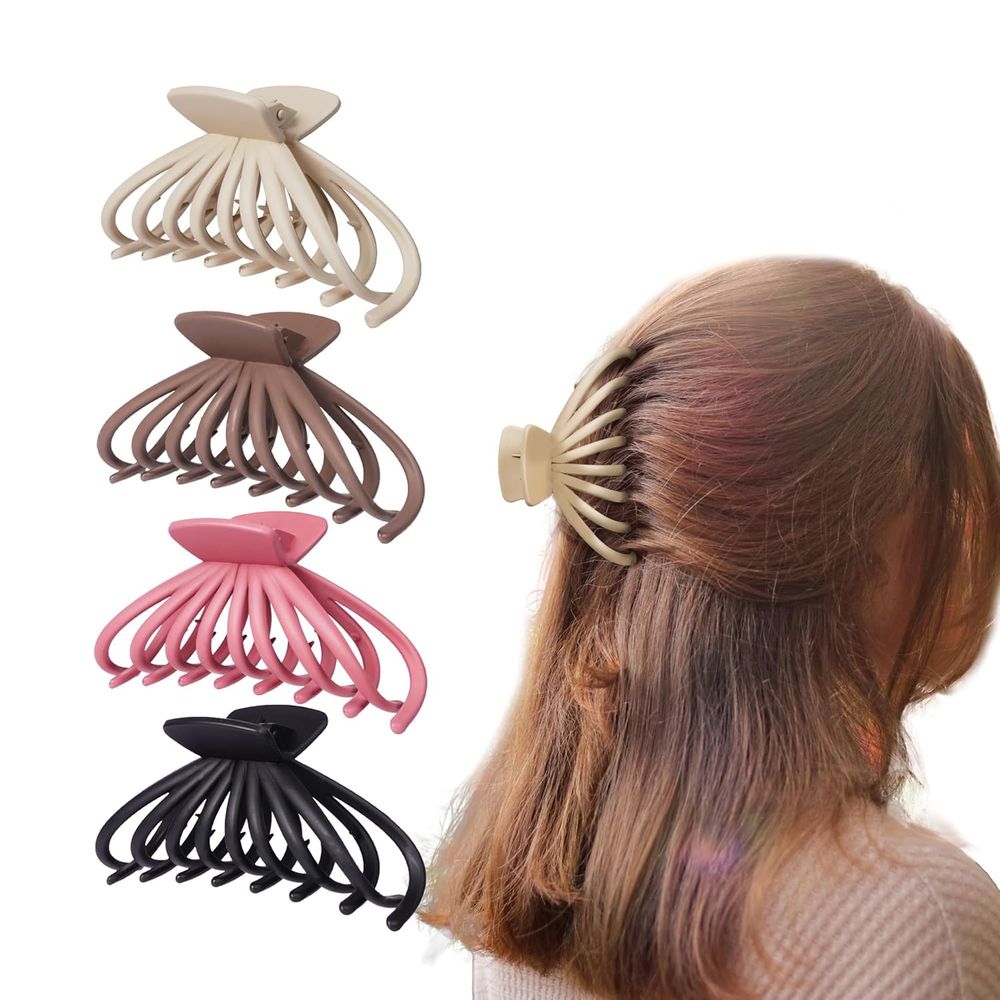 Red by Kiss Matte Butterfly Claw Clip – Jumbo, Assorted Colors, Strong Hold (HMC50) - Beauty Exchange Beauty Supply