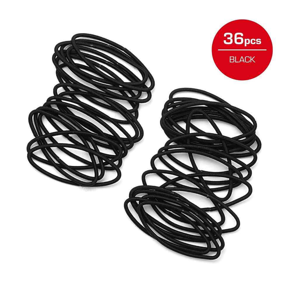 Red by Kiss Maximum Hold Elastic Hair Bands – No Breakage, Strong Grip, 36 Count (2mm) - Beauty Exchange Beauty Supply