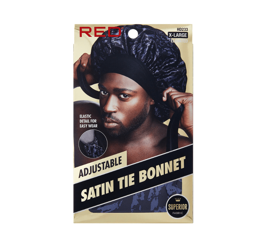 Red by Kiss Men's Adjustable Satin Tie Bonnet - Beauty Exchange Beauty Supply