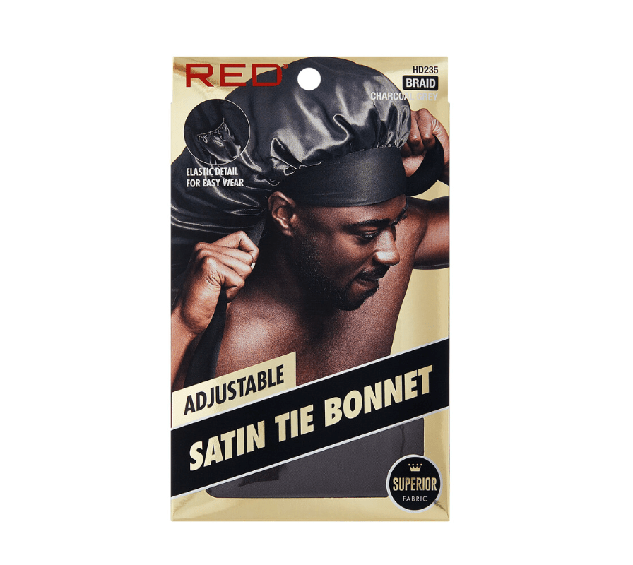 Red by Kiss Men's Adjustable Satin Tie Bonnet - Beauty Exchange Beauty Supply