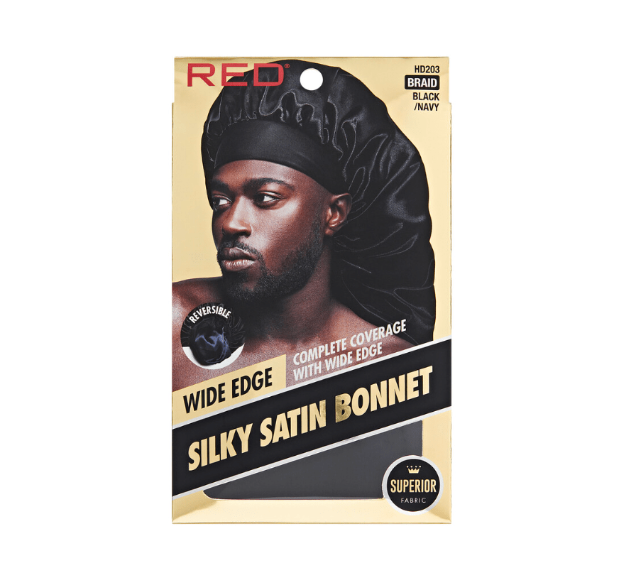 Red by Kiss Men's Silky Satin Bonnet - Beauty Exchange Beauty Supply