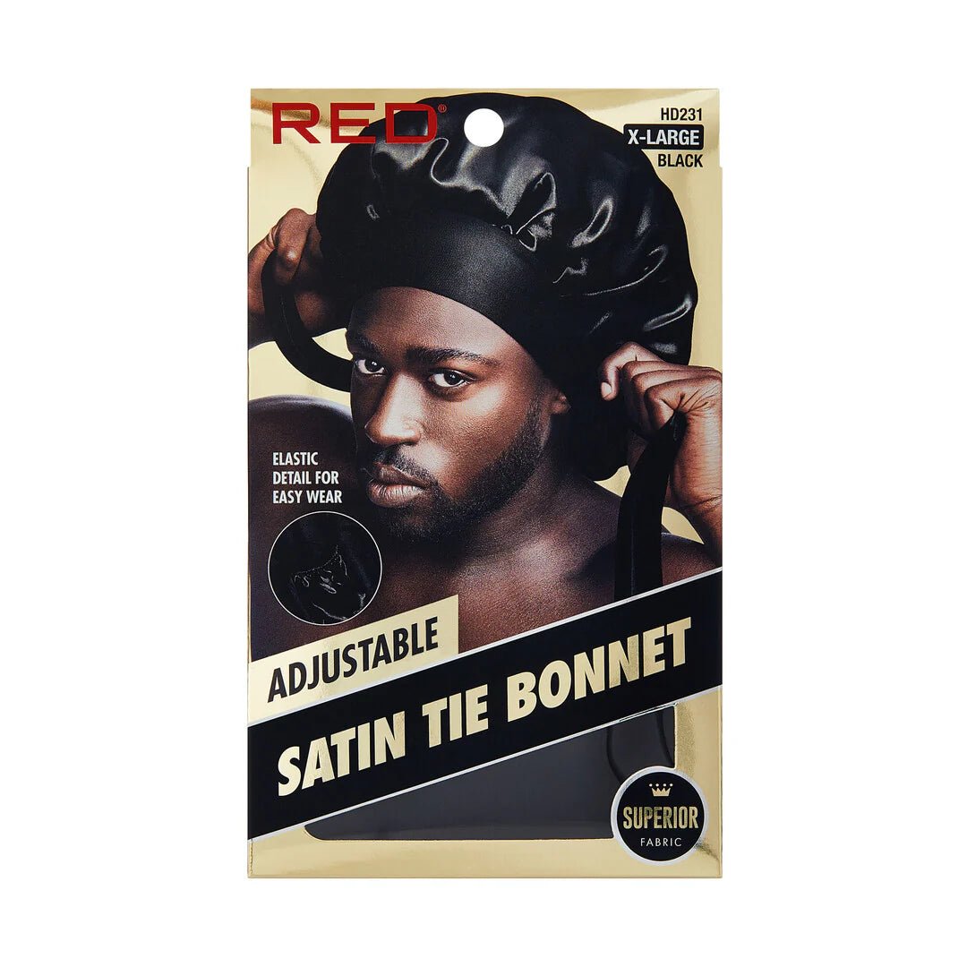 Red By Kiss Men’s Silky Satin Bonnet - Beauty Exchange Beauty Supply