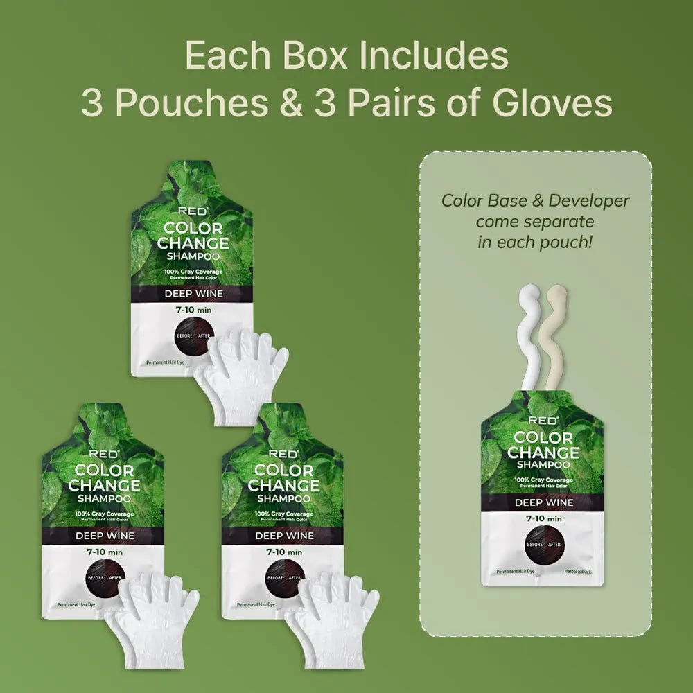 Red by Kiss Natural Herbal Color Change Shampoo - Beauty Exchange Beauty Supply