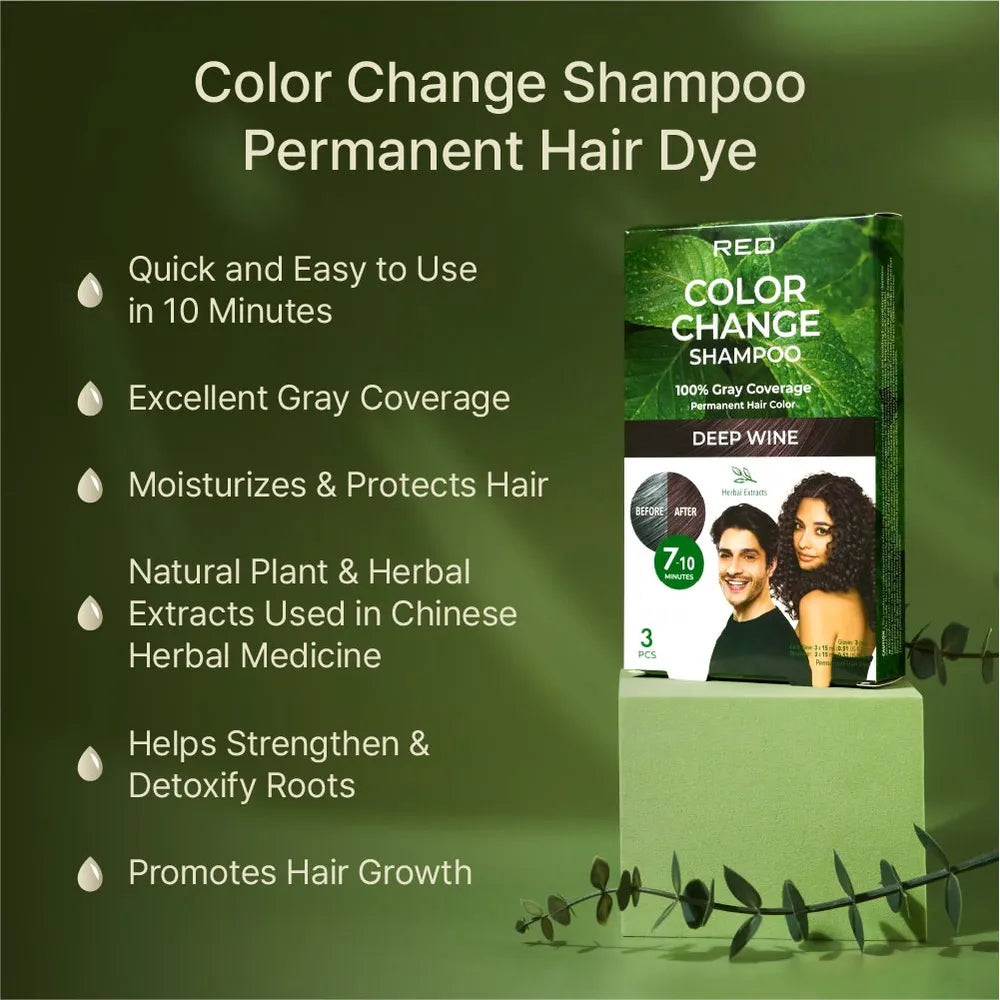 Red by Kiss Natural Herbal Color Change Shampoo - Beauty Exchange Beauty Supply