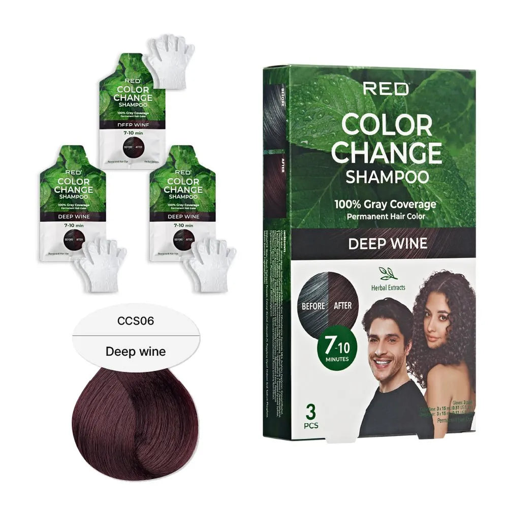 Red by Kiss Natural Herbal Color Change Shampoo - Beauty Exchange Beauty Supply
