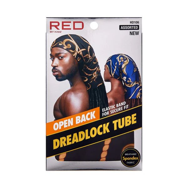 Red by Kiss Open Back Dreadlock Tube – Breathable & Stretchy Loc Tube for All - Day Comfort | Assorted Colors - Beauty Exchange Beauty Supply