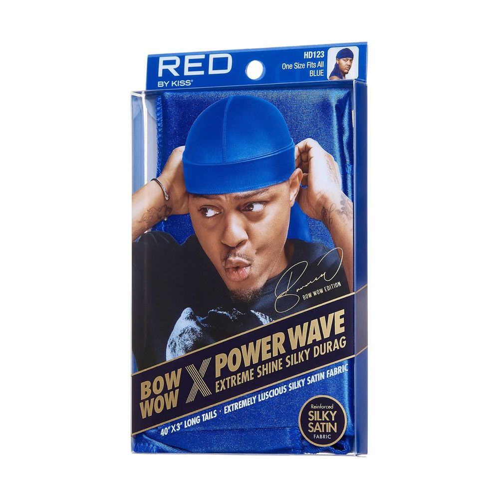 Red by Kiss Premium Bow Wow X Power Wave Extreme Shine Silky Durag – Ultra - Silky Finish & Maximum Wave Compression | HD121–HD130 - Beauty Exchange Beauty Supply