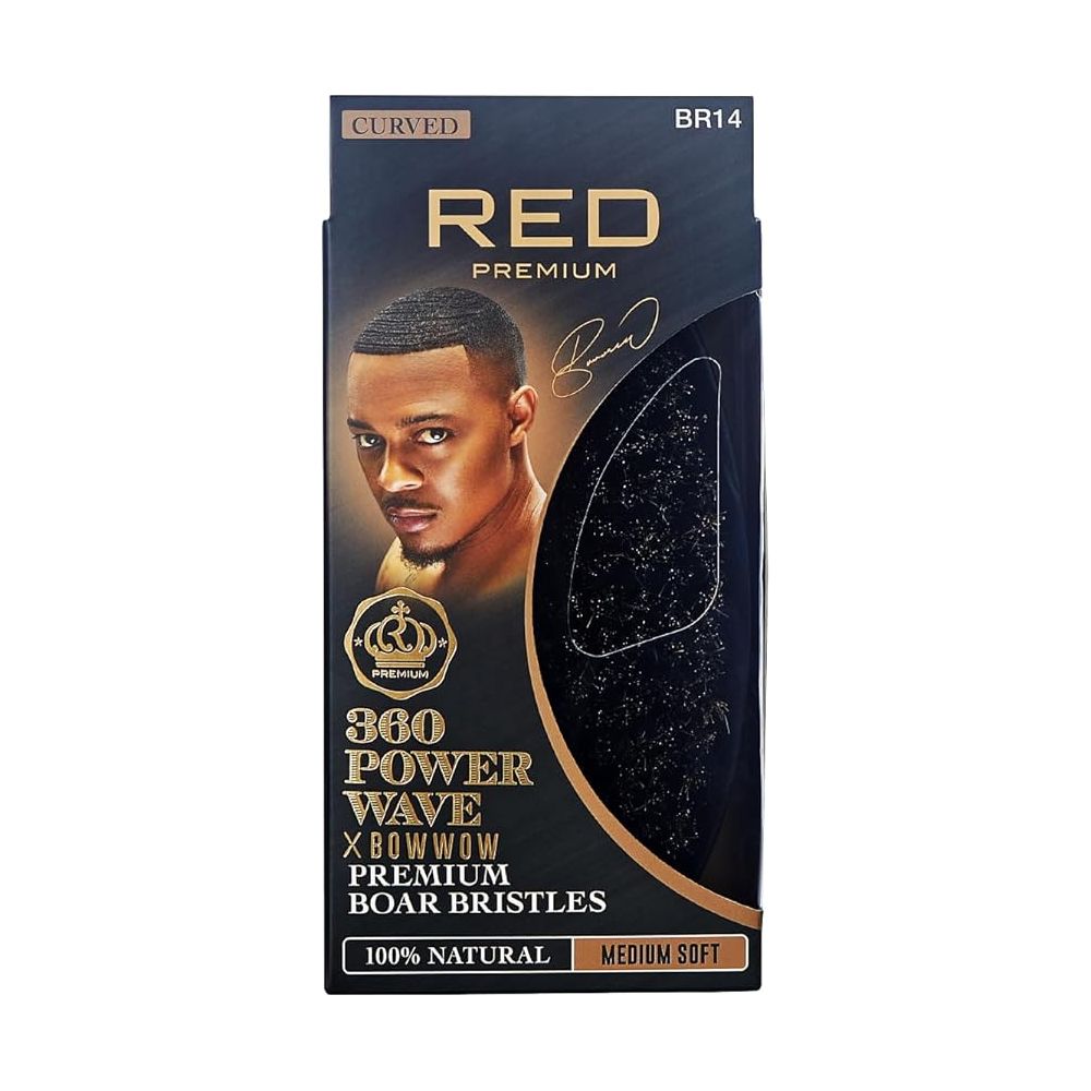 RED by KISS Premium Curved 360 Power Wave Brush BR14 – Medium Bristles for Defined Waves - Beauty Exchange Beauty Supply