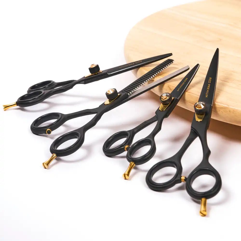 Red by Kiss Premium Professional Hair Shears – Ultra - Sharp, Ergonomic & Sleek (5½" / 6½" / 7½") - Beauty Exchange Beauty Supply