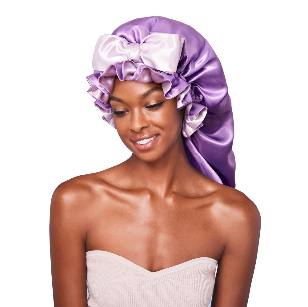 Red By Kiss Premium Satin Ruffle Tie Bonnet - Beauty Exchange Beauty Supply