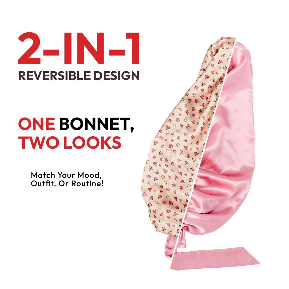 Red By Kiss Premium Satin Ruffle Tie Bonnet - Beauty Exchange Beauty Supply