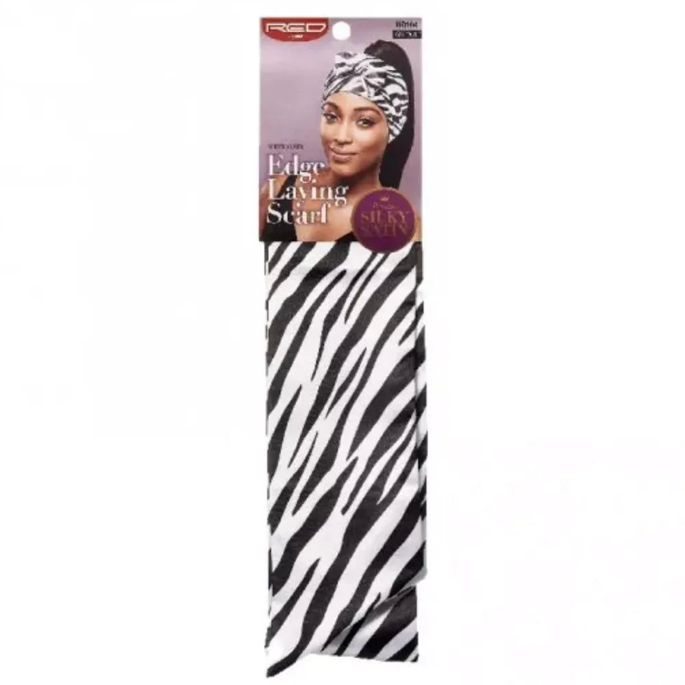 Red by Kiss Premium Silky Satin Scarf – Moisture - Locking, Frizz - Fighting, & Stylish Wrap | 60"x4" | Black, Leopard, Zebra, Tie - Dye & More - Beauty Exchange Beauty Supply