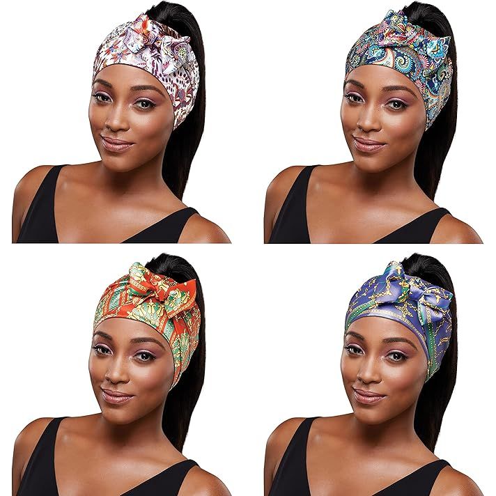 Red by Kiss Premium Silky Satin Scarf – Smooth, Protective & Print - Perfect | 60"x4" | Paisley, Status & White Variants (HQ116–HQ120) - Beauty Exchange Beauty Supply