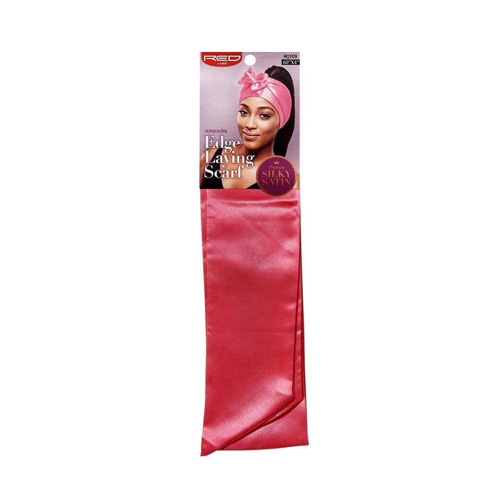 Red by Kiss Premium Silky Satin Scarf – Soft, Stylish & Protective Wrap | 60"x4" | Aztec, Luxury, Red, Pink, Purple (HQ106–HQ110) - Beauty Exchange Beauty Supply