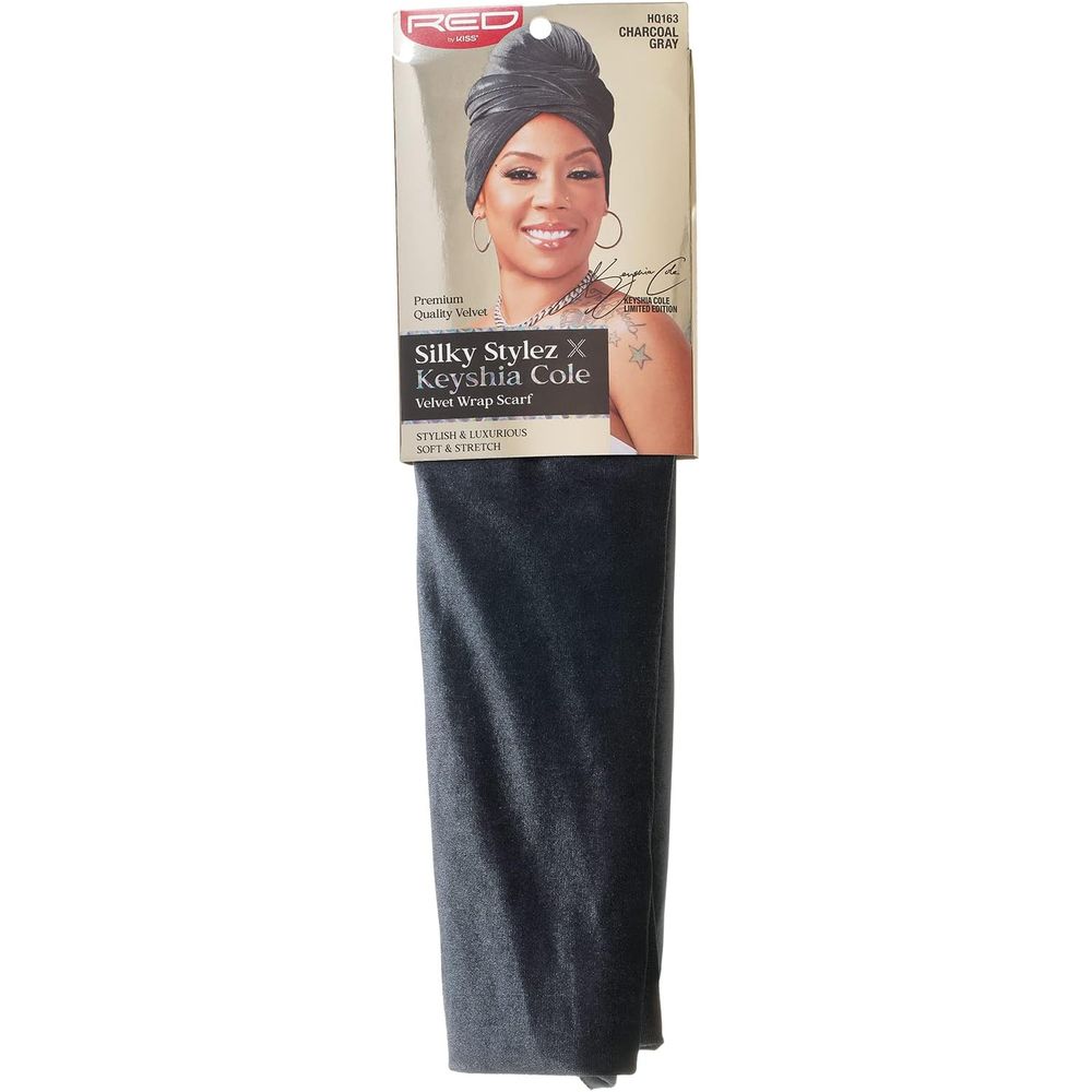 Red by Kiss Premium Velvet Wrap Scarf – Silky Stylez x Keyshia Cole | Luxe Feel, Strong Hold, Protective Style | HQ162–HQ164 - Beauty Exchange Beauty Supply