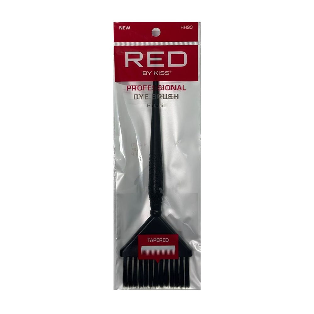 Red by Kiss Professional Dye Brush with Rat Tail – Precision Application & Sleek Sectioning | HH93 | Pro - Quality Grip & Control - Beauty Exchange Beauty Supply