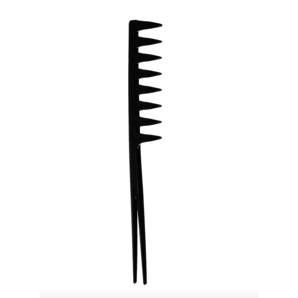 Red by Kiss Rake Comb – Black – HM38 | Wide - Tooth Comb for Detangling, Fluffing & Volumizing Natural or Curly Hair - Beauty Exchange Beauty Supply