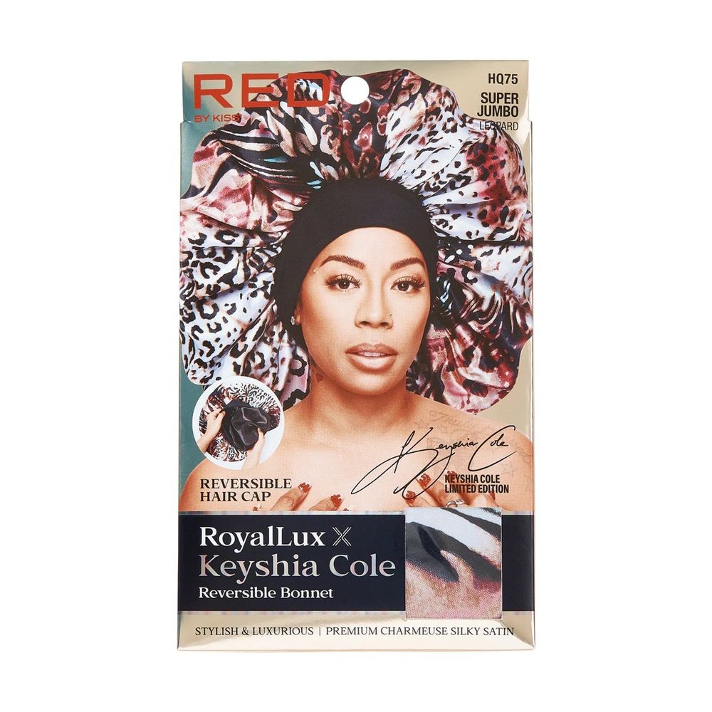 Red by Kiss Royal Lux x Keyshia Cole Reversible Bonnet – Double - Sided Glam, Edge - Friendly Fit - Beauty Exchange Beauty Supply