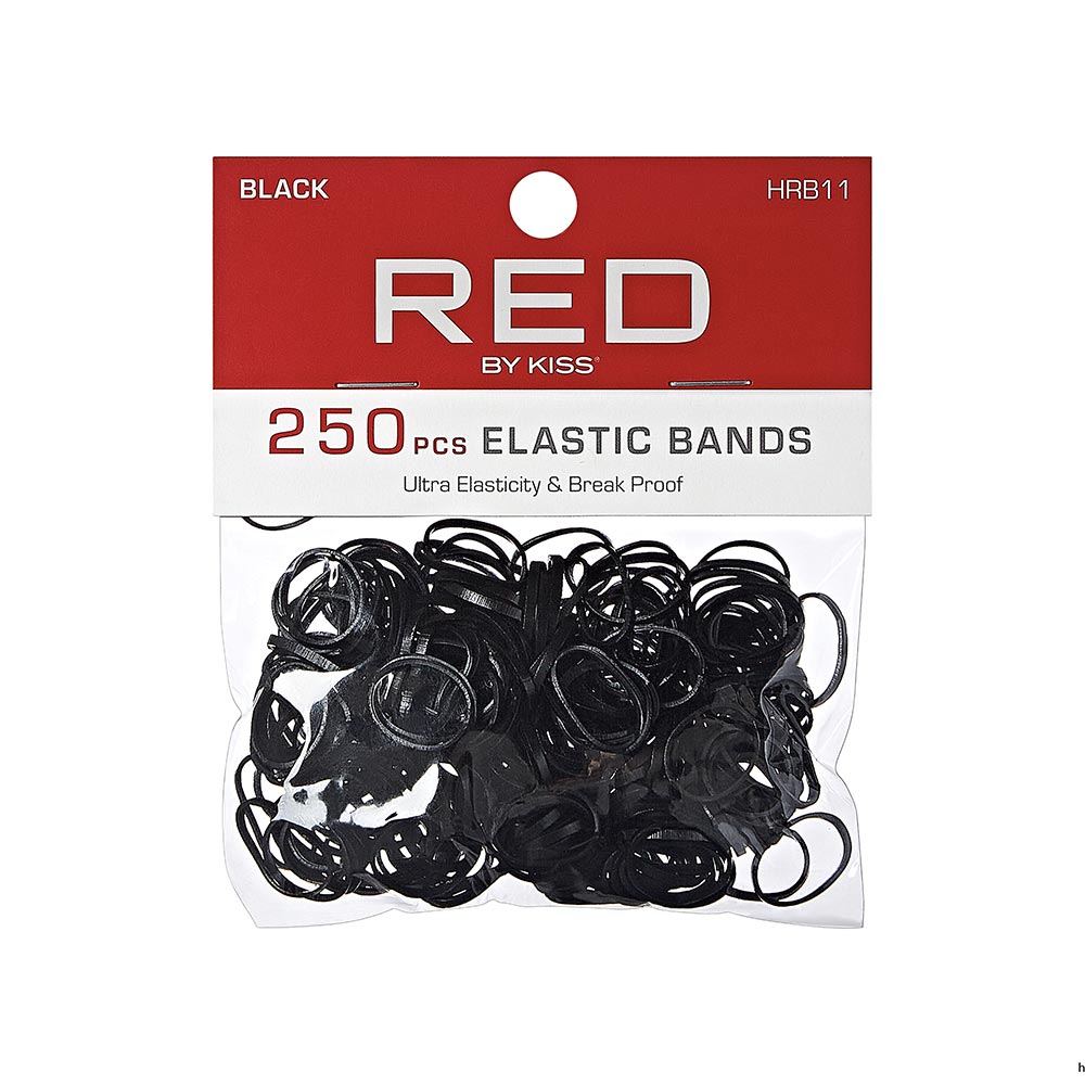 Red by Kiss Rubber Bands M Size Black - Beauty Exchange Beauty Supply