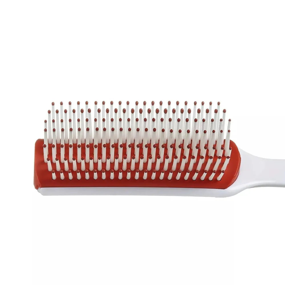 Red by Kiss Rubber Cushion Brush Small HH206 – Gentle Grip, Scalp - Friendly & Travel - Ready | Size: Small Cushion - Beauty Exchange Beauty Supply