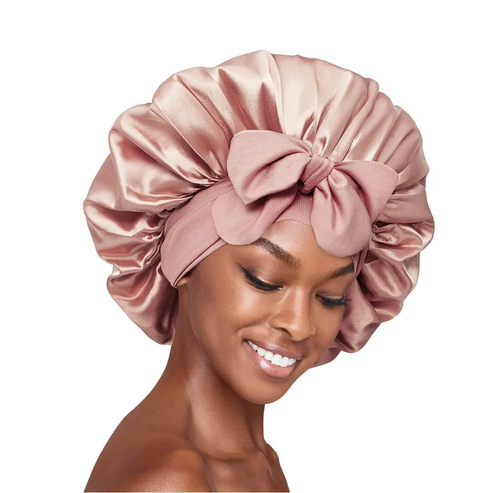 Red by Kiss Satin Tie Bonnet XL - Beauty Exchange Beauty Supply