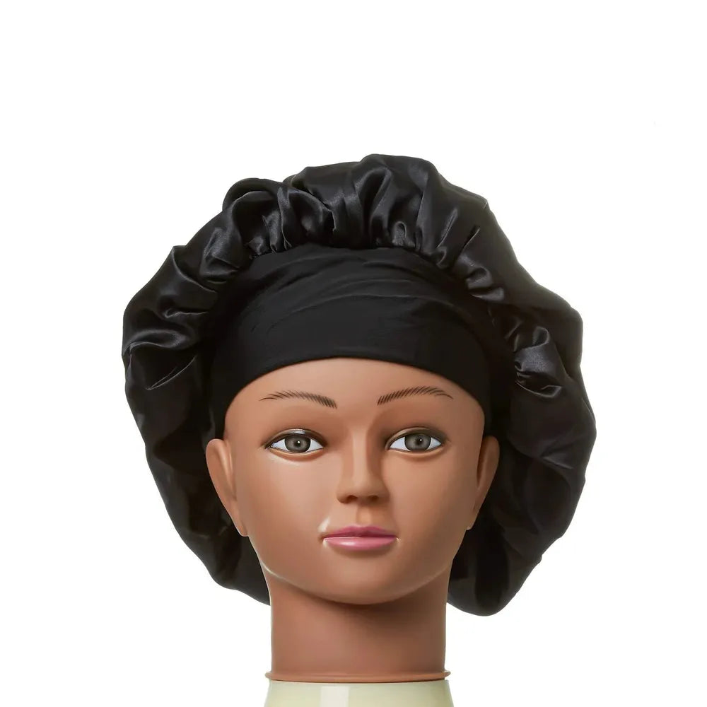 Red by Kiss Silky Satin Double Wear Hair Cap – Black - Beauty Exchange Beauty Supply