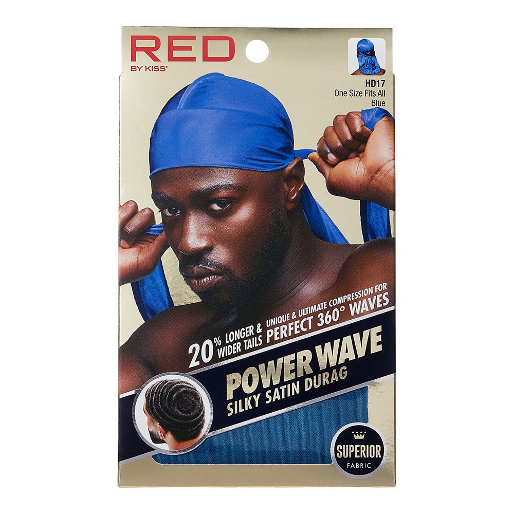 Red by Kiss Silky Satin Durag Power Wave – Wave Training & Moisture Retention | HD11–HD18 - Beauty Exchange Beauty Supply