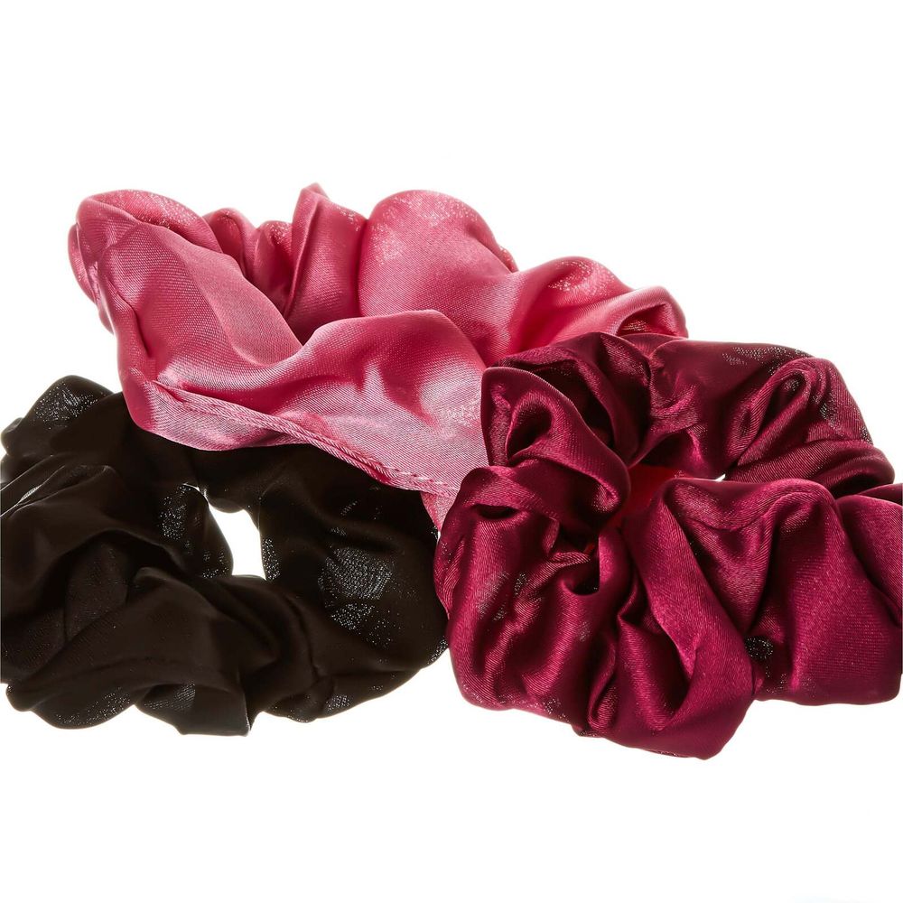 Red by Kiss Silky Satin Scrunchies – 3pcs - Beauty Exchange Beauty Supply