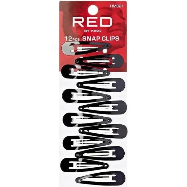 Red by Kiss Snap Clips 12pcs - Beauty Exchange Beauty Supply