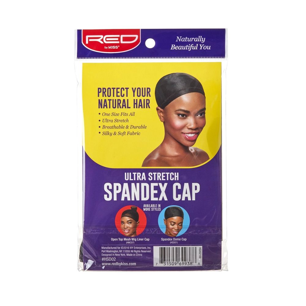 Red by Kiss Spandex Ultra Stretch Dome Cap | Wig - Making & Protective Styling Essential | Maximum Comfort Fit - Beauty Exchange Beauty Supply