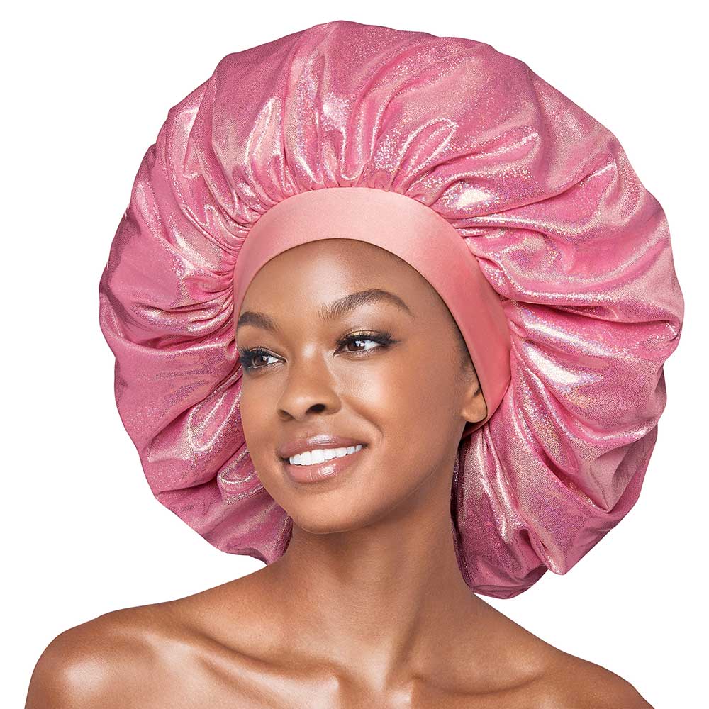 Red by Kiss Super Jumbo Glitter Bonnet – Sparkle While You Sleep (One Size) - Beauty Exchange Beauty Supply