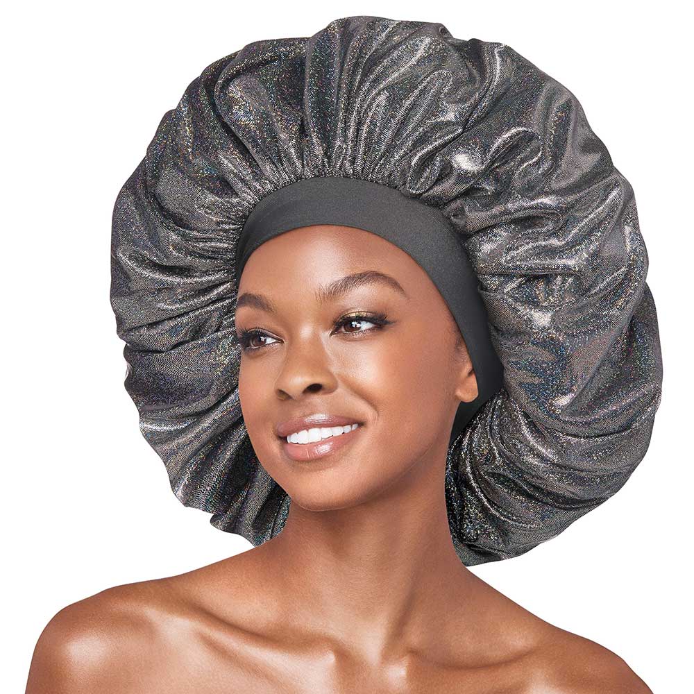 Red by Kiss Super Jumbo Glitter Bonnet – Sparkle While You Sleep (One Size) - Beauty Exchange Beauty Supply