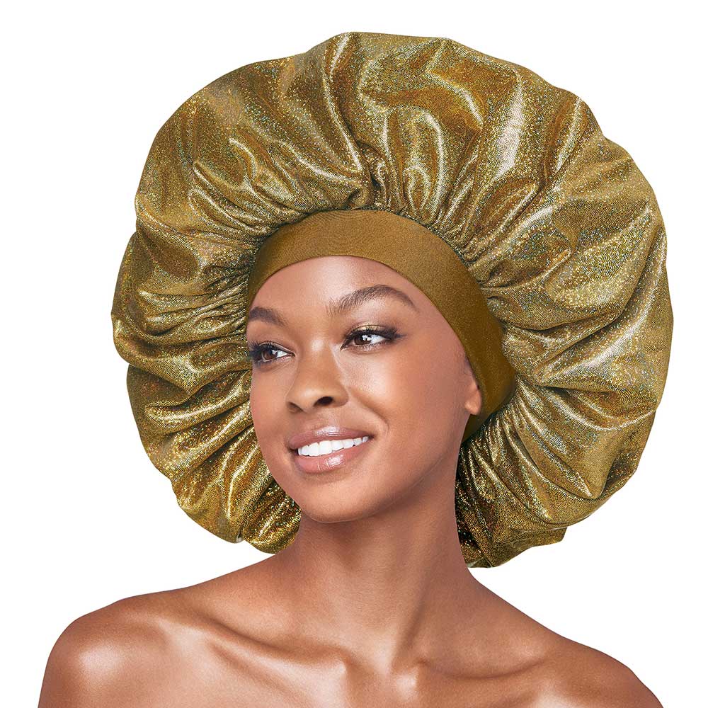 Red by Kiss Super Jumbo Glitter Bonnet – Sparkle While You Sleep (One Size) - Beauty Exchange Beauty Supply