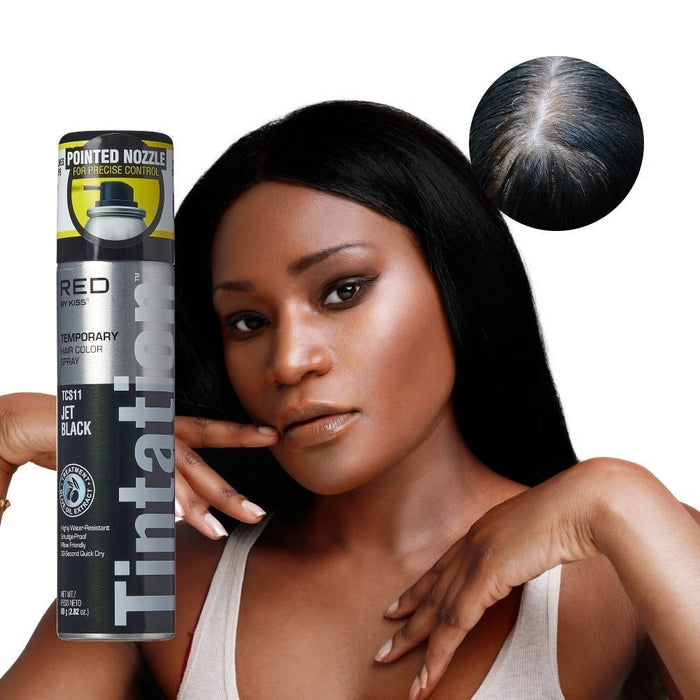 RED by Kiss Tintation Color Spray - Black & Jet Black