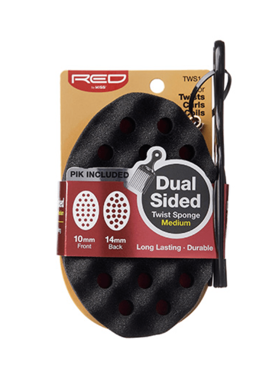 Red By Kiss Twist Sponge with PIK - Dual Sided Curved - Beauty Exchange Beauty Supply