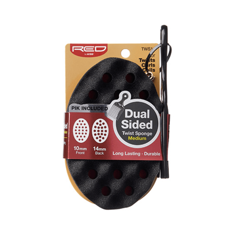 Red By Kiss Twist Sponge with PIK - Dual Sided Curved - Beauty Exchange Beauty Supply