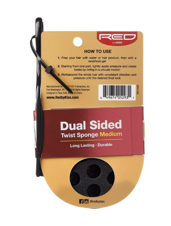 Red By Kiss Twist Sponge with PIK - Dual Sided Curved - Beauty Exchange Beauty Supply
