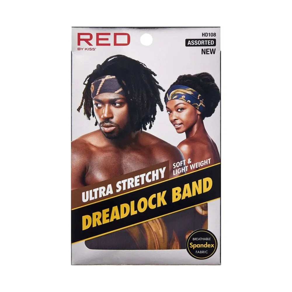 Red by Kiss Ultra Stretchy Dreadlock Band – Strong Hold Without Tension | HD107–HD108 (Black & Assorted) - Beauty Exchange Beauty Supply