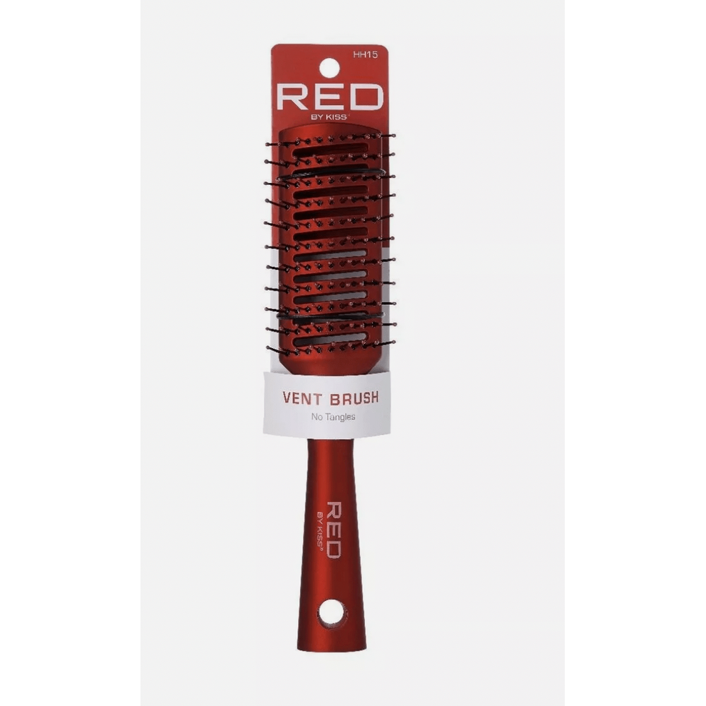 Red by Kiss Vent Brush HH15 – Professional Blow Drying Brush for Faster Drying & Smooth Styling (Lightweight, Durable Design) - Beauty Exchange Beauty Supply