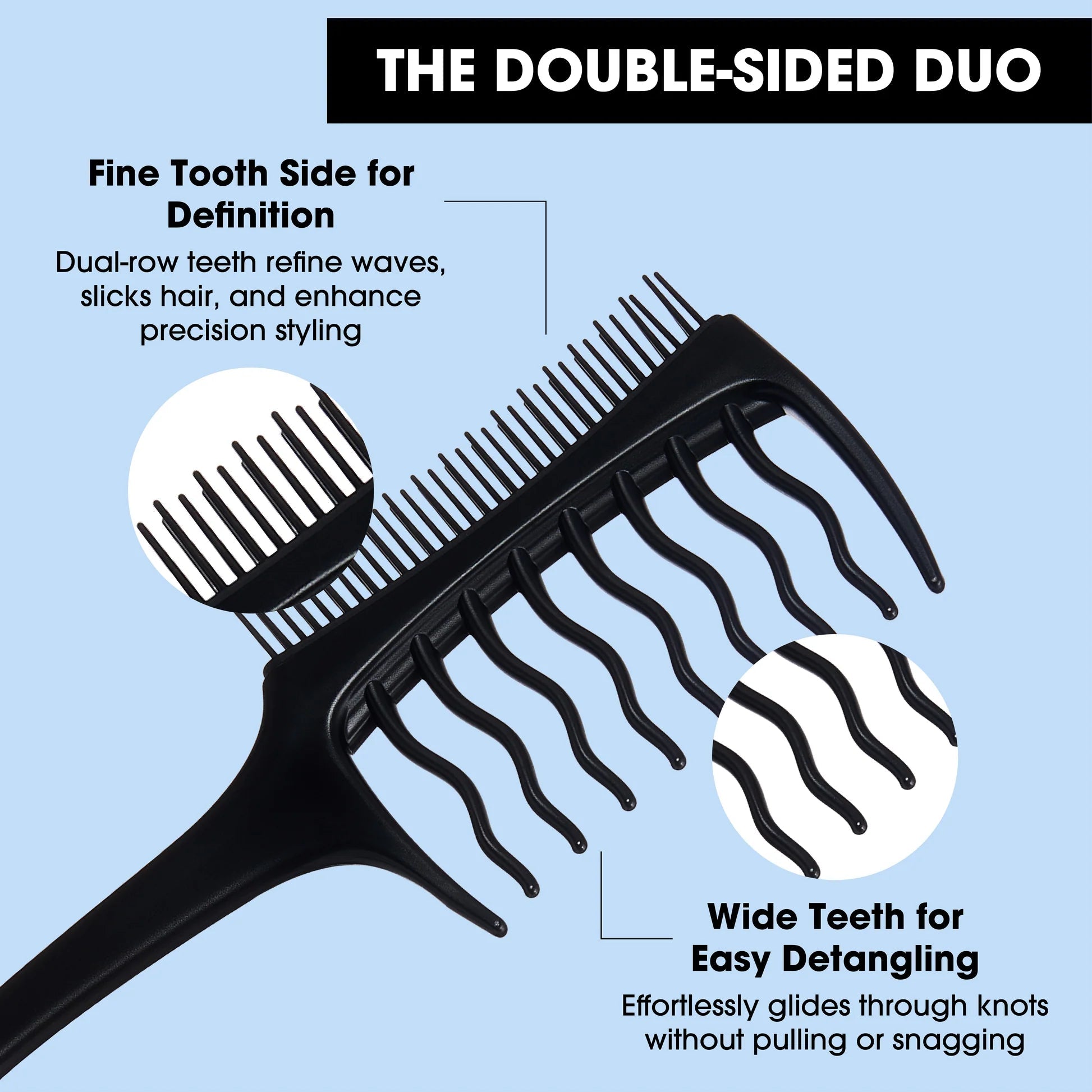 Red By Kiss Waveup Duo Comb - Beauty Exchange Beauty Supply